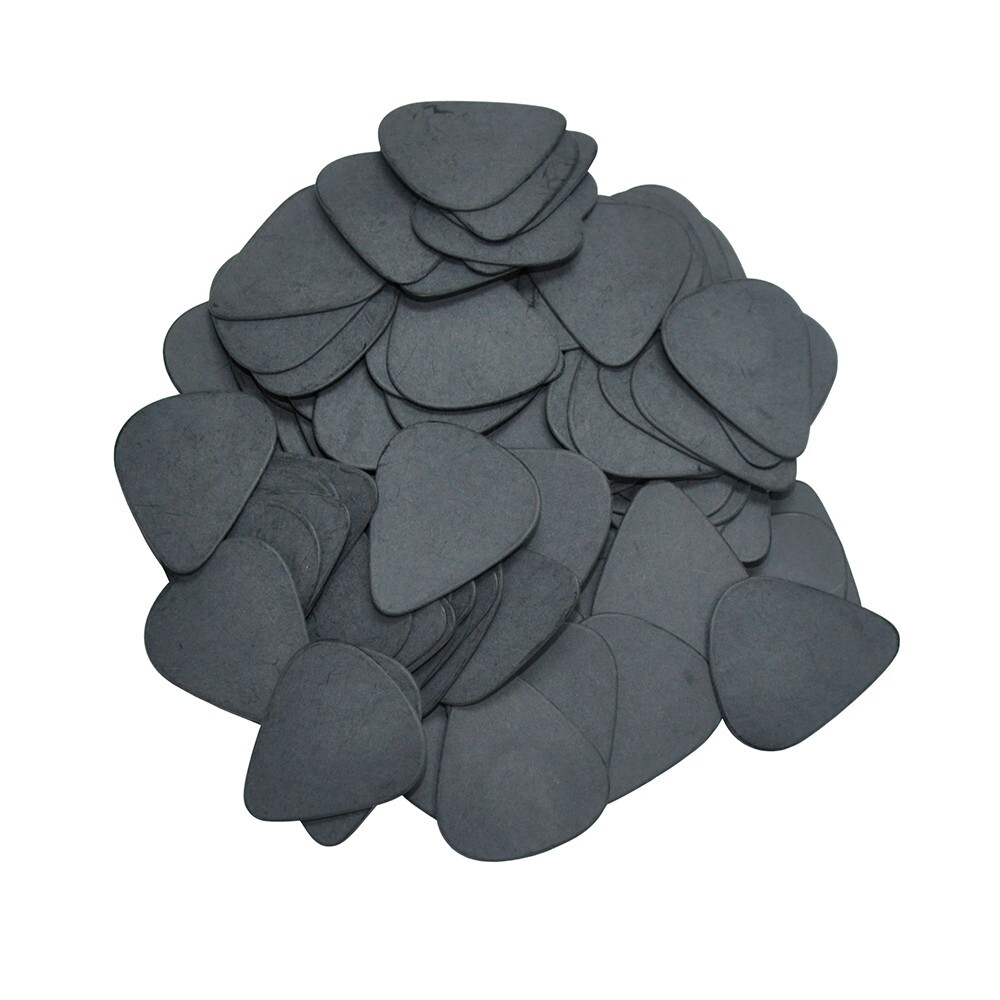 100pcs Medium 0.6mm 351 Delrin Guitar Picks Plectrums Black