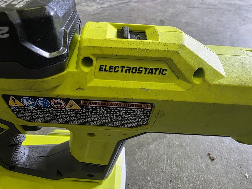 Ryobi Electrostatic Sprayer Electrostatic with 18V 2Ah Lithium Battery & Charger