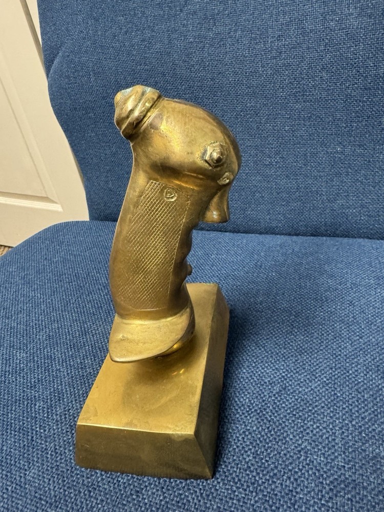 F-4 Phantom Fighter Pilot B8 Flight Control Grip Joystick Brass Display Award