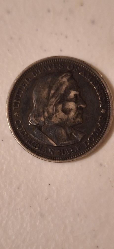 1893 Columbian Exposition Commemorative Half Dollar, 90% Silver