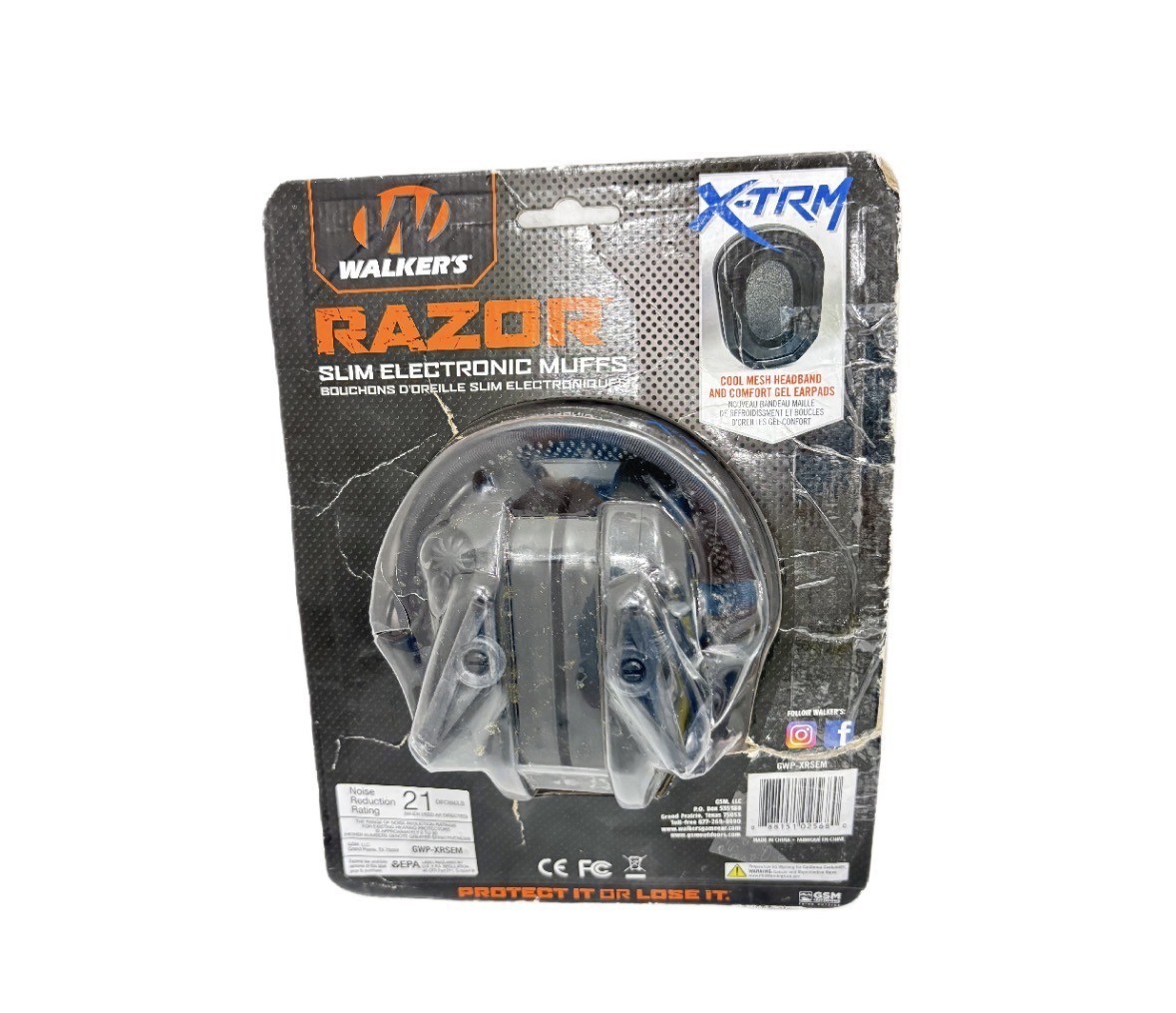WALKERS GWP-XRSEM RAZOR X-TRM COOL MESH HEADBAND GEL EARPADS