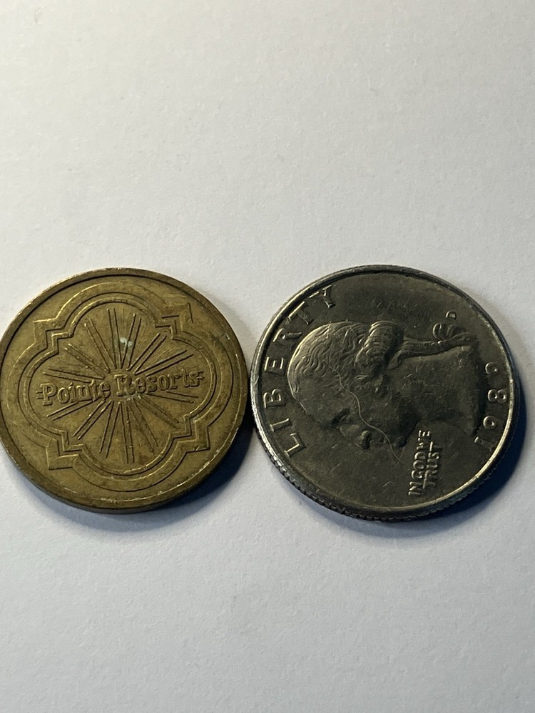 Old Pointe Resorts Brass Token #uc1