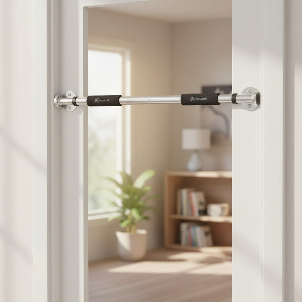 Durable Foam Grip Pull Up Bar - Adjustable for All Door Frames 24-39 Inches