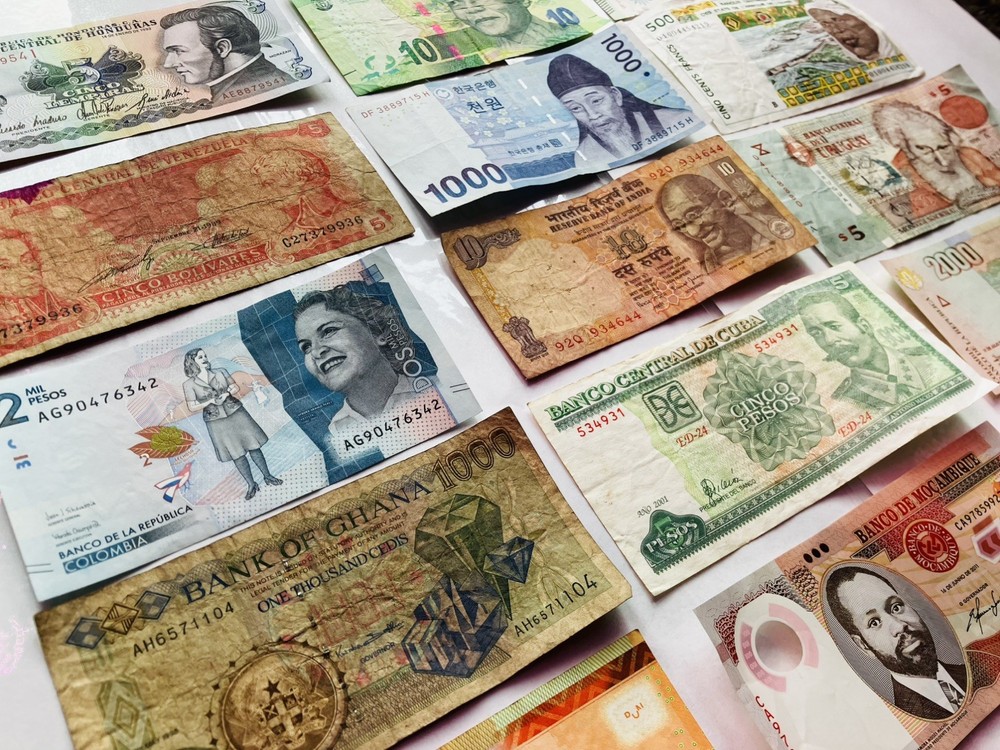 15 Assorted World Banknotes-Exact Notes Pictured-$15 Free Shipping