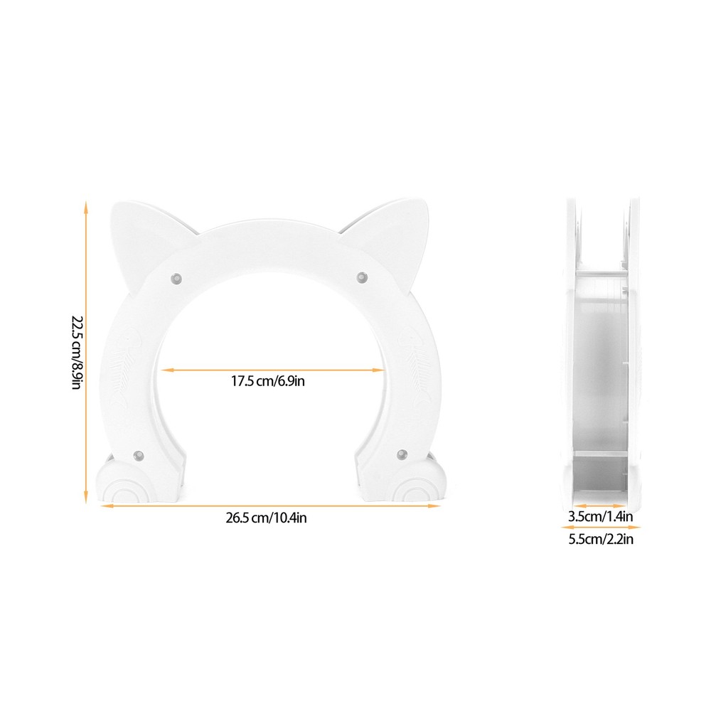 Cute Cat Pass Through Door For Easy Access For Pets