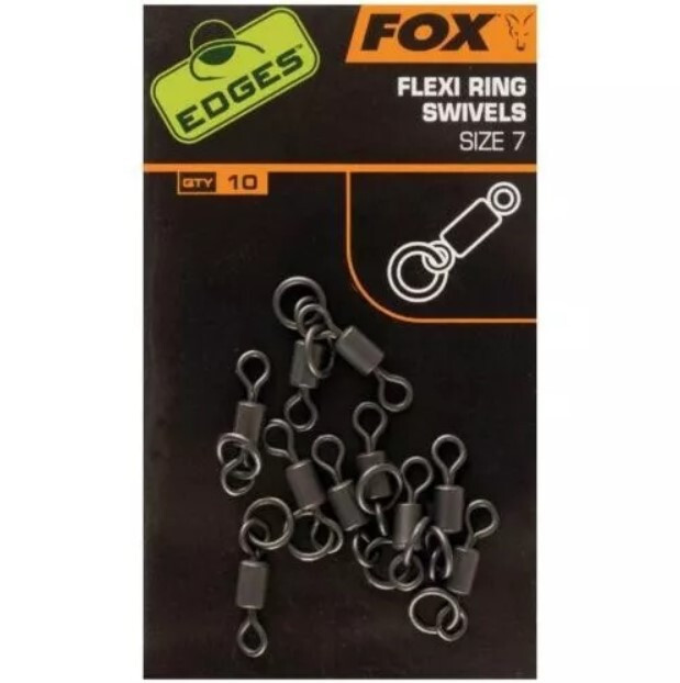 10 x Fox EDGES™ Flexi Ring Swivels All Sizes FREEPOST