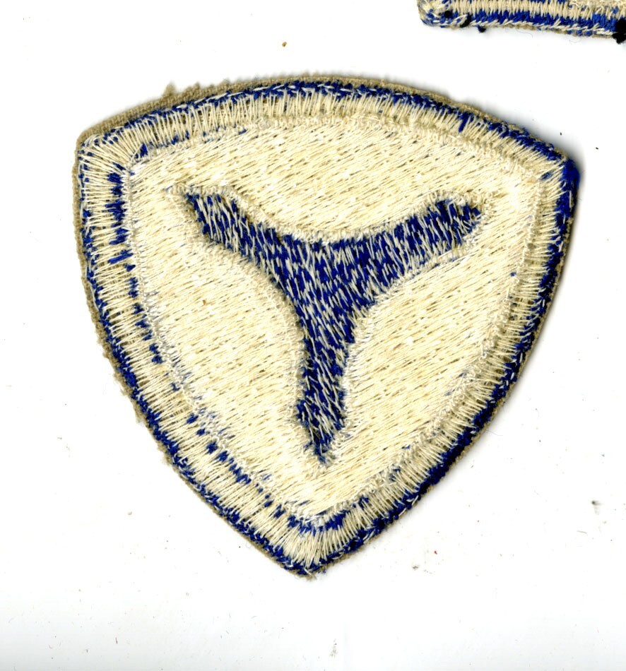 3rd Service Command White Back Patch WWII Vintage Mid Atlantic