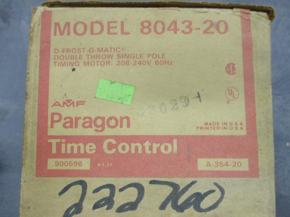 AMF Paragon 8043-20 Time Control