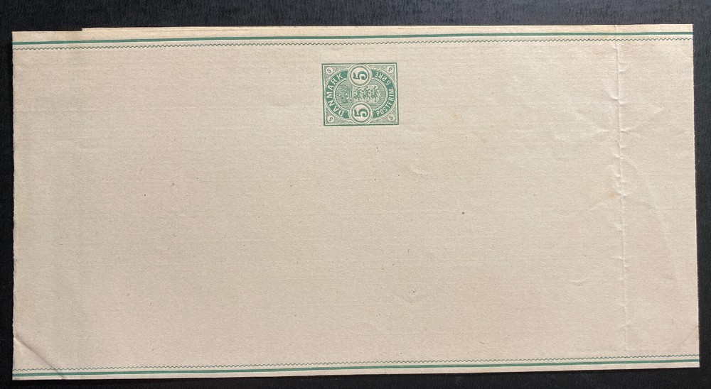 Mint Denmark Postal Stationery Wrapper 1882