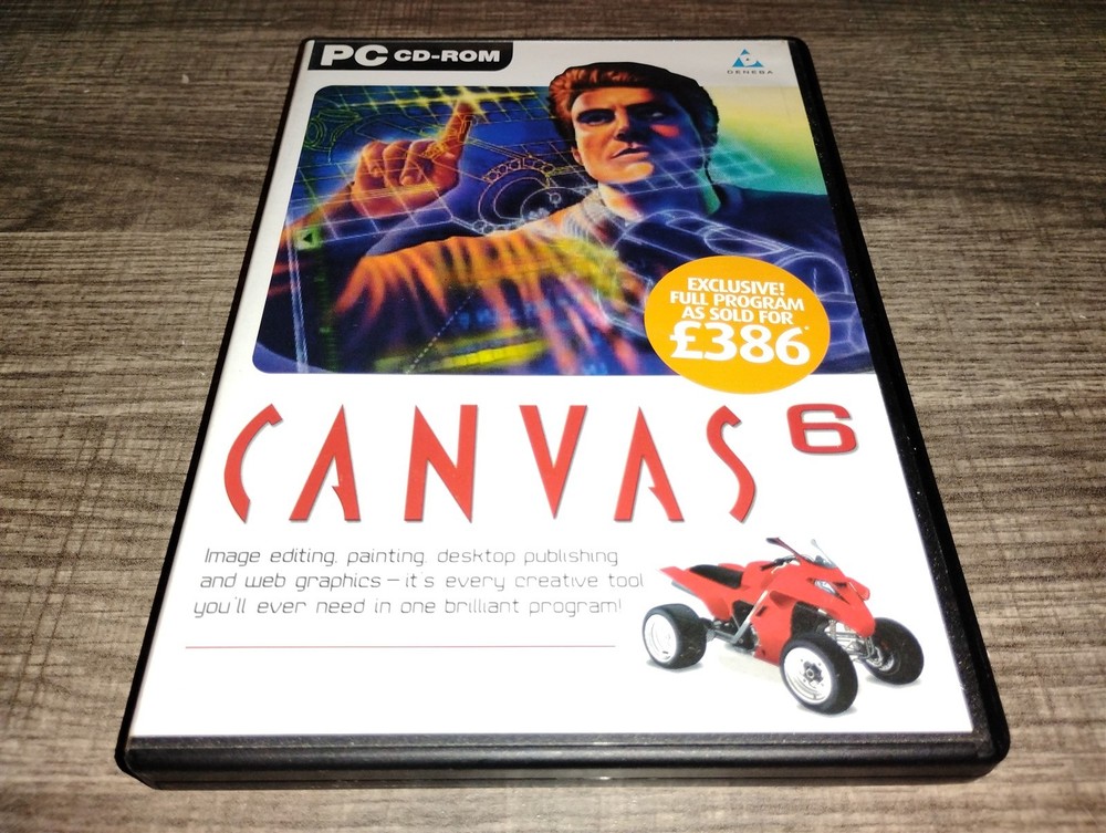 Deneba Canvas 6 PC CD-ROM Future Publishing 2002 software for Windows 95/98/NT4