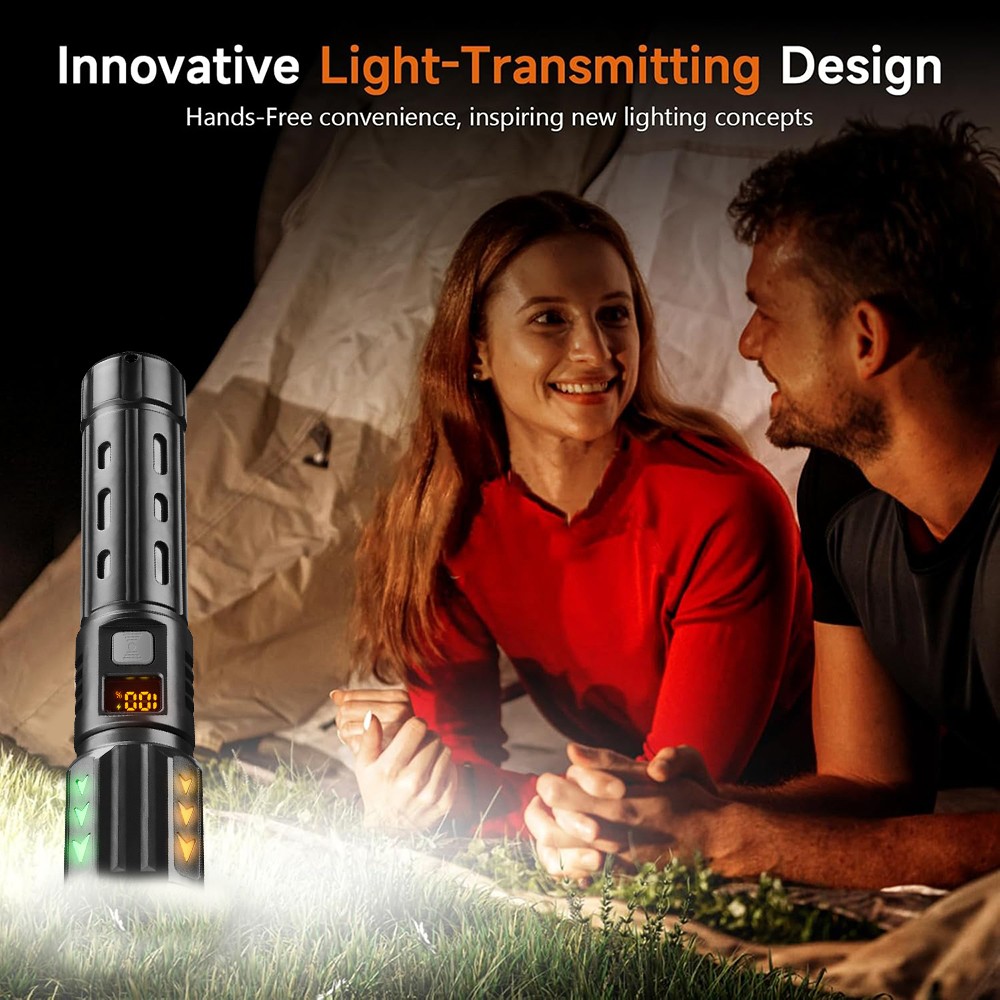 90000000 Lumens Super Bright LED Tactical Flashlight Rechargeable LED Work Light
