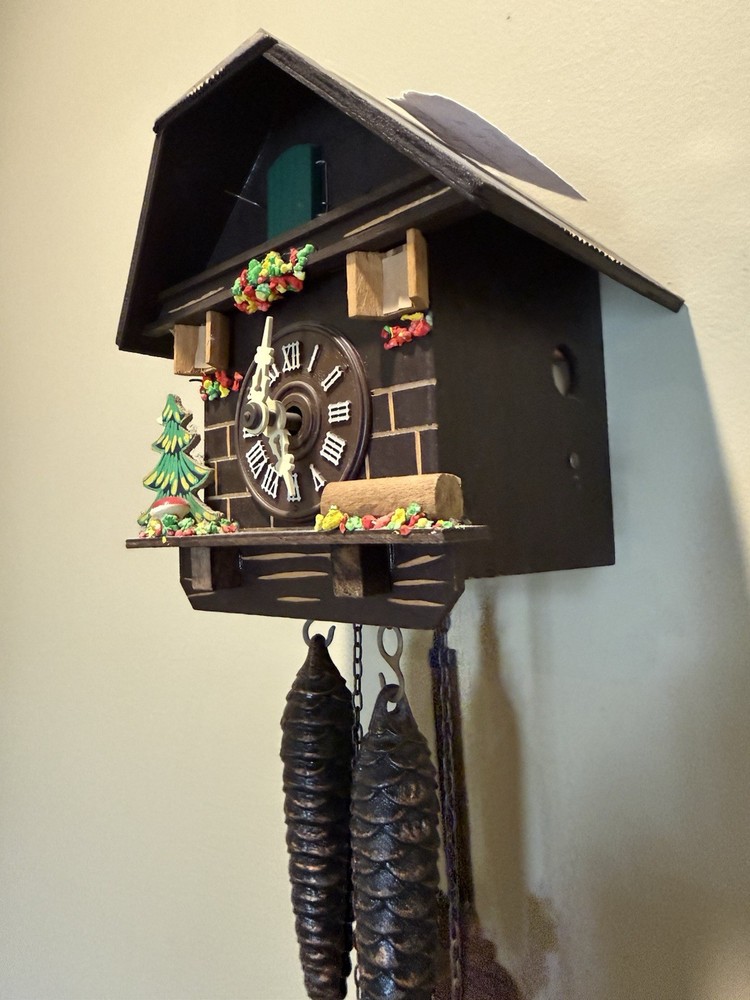 Cuckoo Clock - Chalet Style - Black Forest Germany Made - Working Condition