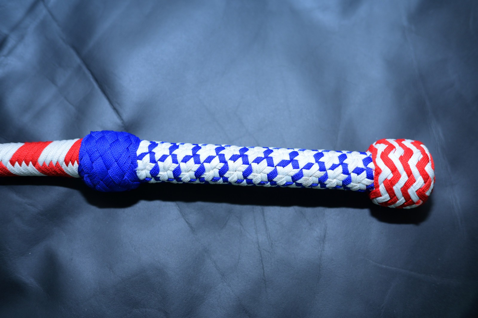 Para-cord Nylon whip Stars Design Whip 2.5 to 24 Feet Long 16 Strands Bullwhip