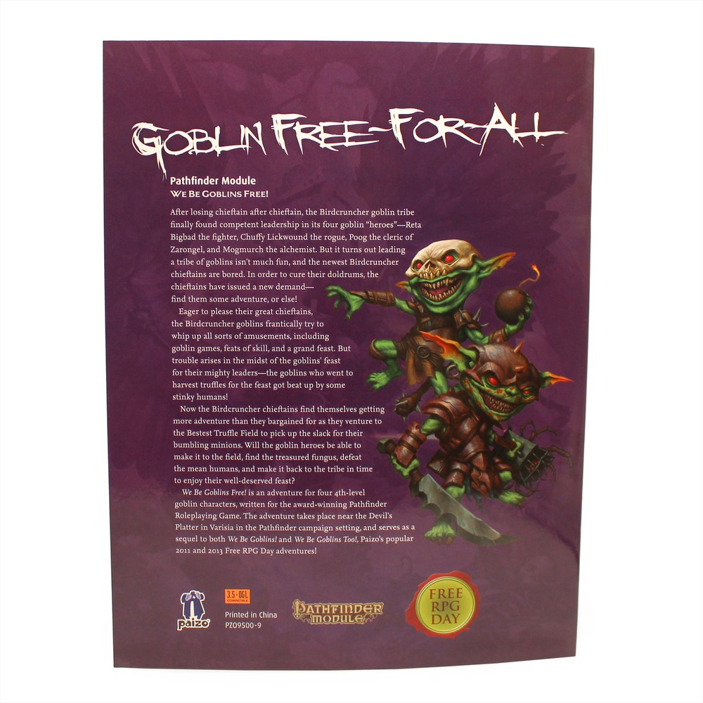 Pathfinder (RPG) Module: We Be Goblins Free!