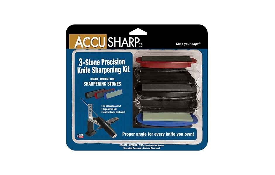 NEW AccuSharp 3-Stone Precision Knife Sharpening Kit 060C