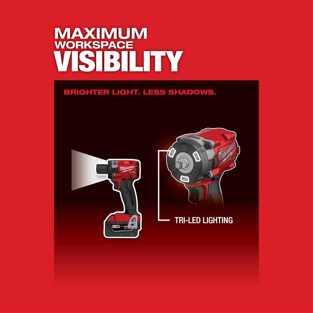 Milwaukee 2854-20 M18 FUEL 3/8" Compact Impact Wrench, Certified Refurbished