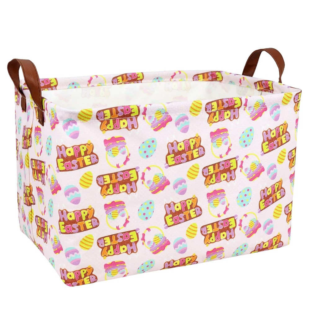 ASKETAM Large Empty Easter Basket for Kid Baby Rectangular Cute Easter Gift B...