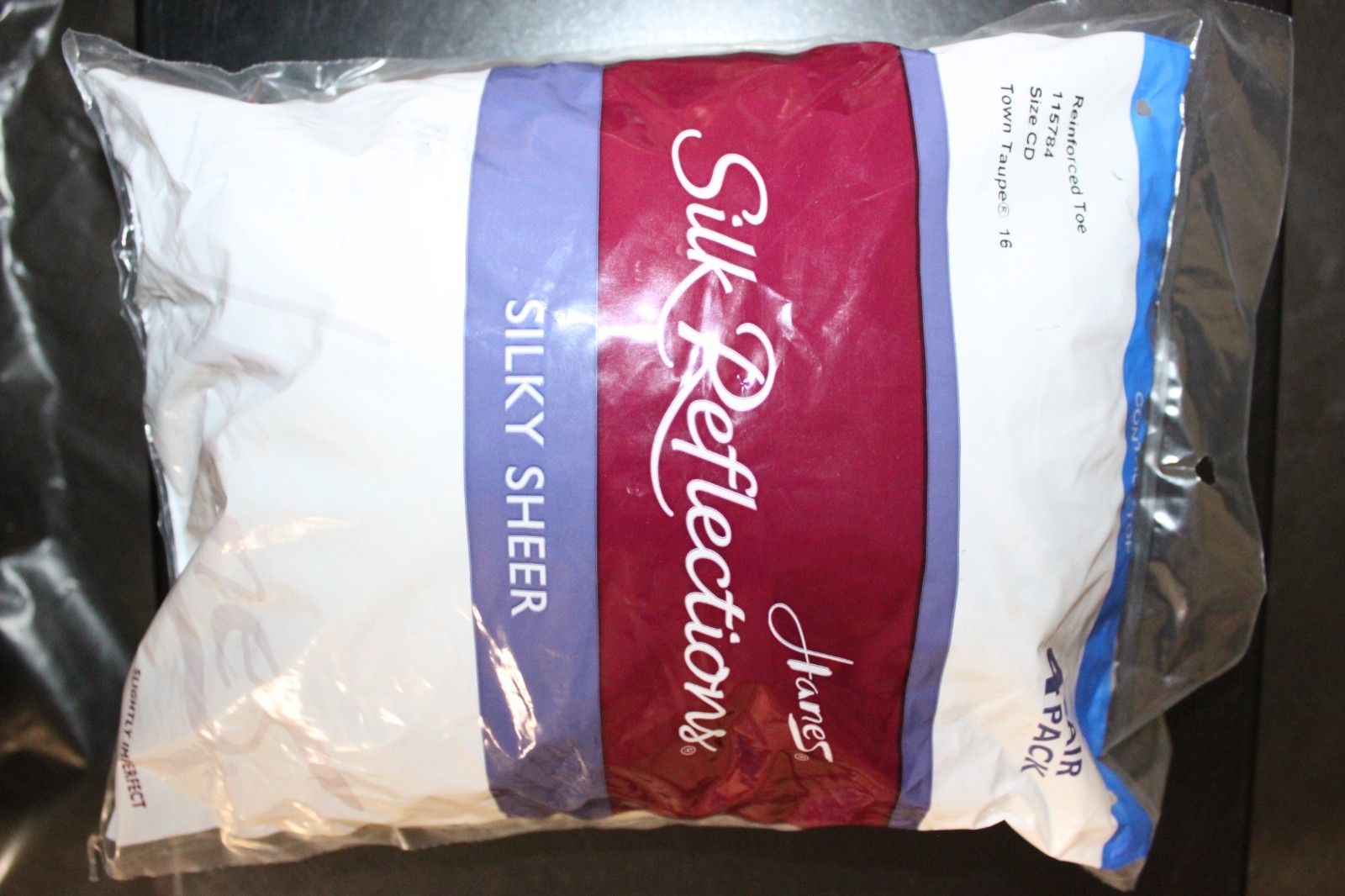 Hanes Silk Reflections Silky Sheer Control Top Sheer Toe 4 PACK CD Taupe 115784