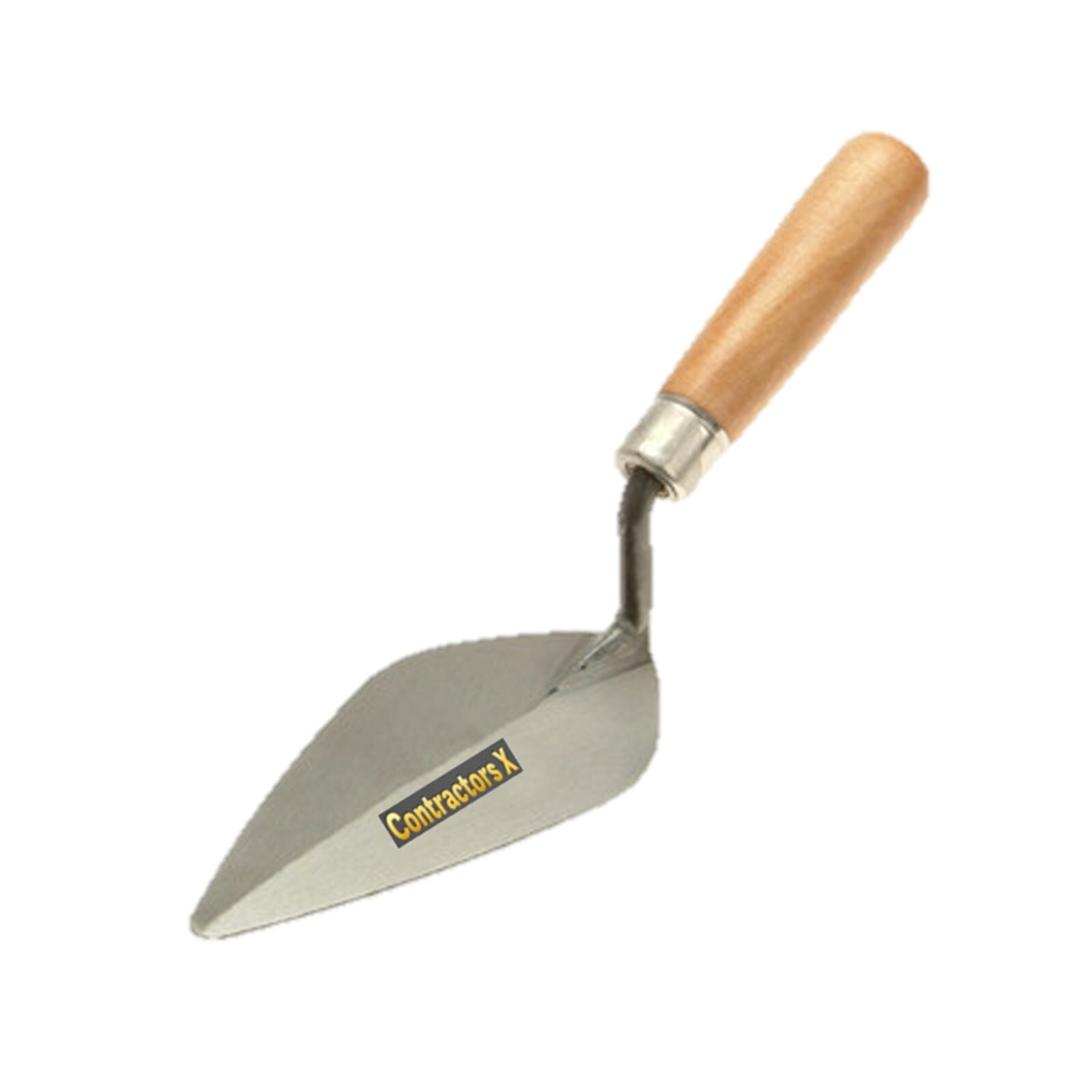 6" Point Trowel w/Wooden Handle by ContractorsX