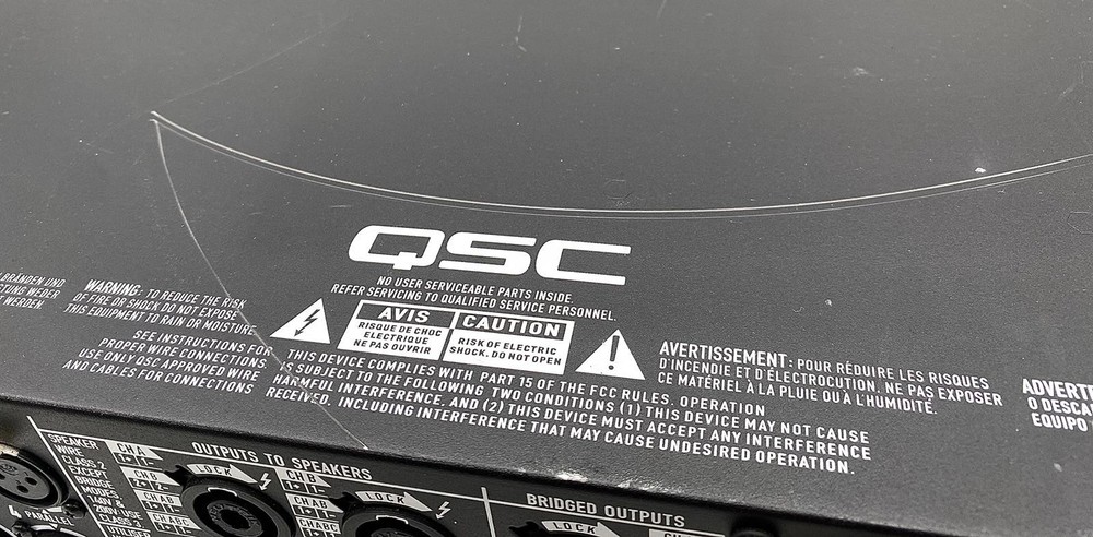 QSC PLD4.3 4-CH 2500W DSP PROCESSING POWER AMPLIFIER