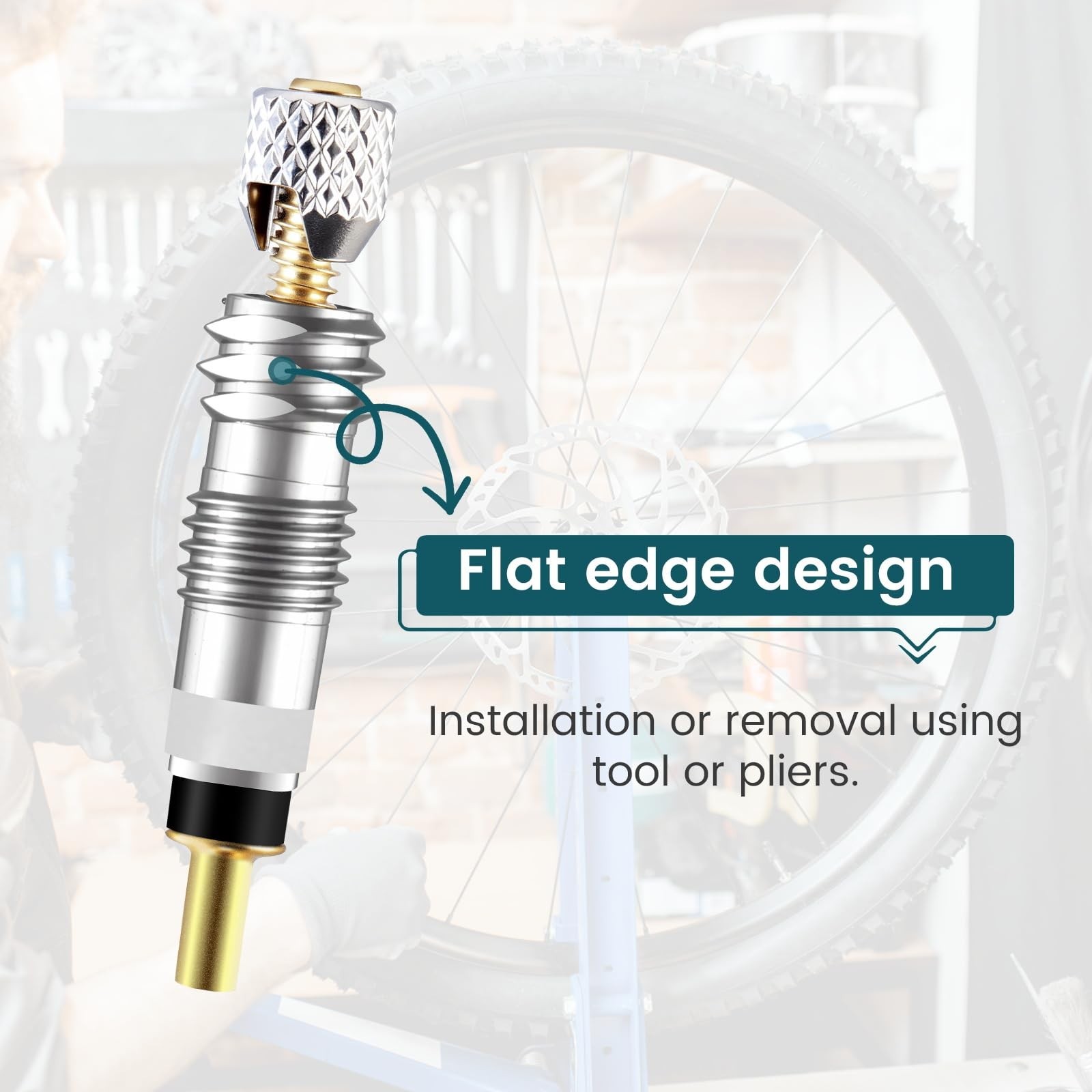 20 Pcs Professional Brass Presta Valve Core & Stem Leak-Proof Silver New