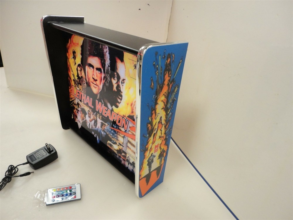 Lethal Weapon Pinball Head LED Display light box