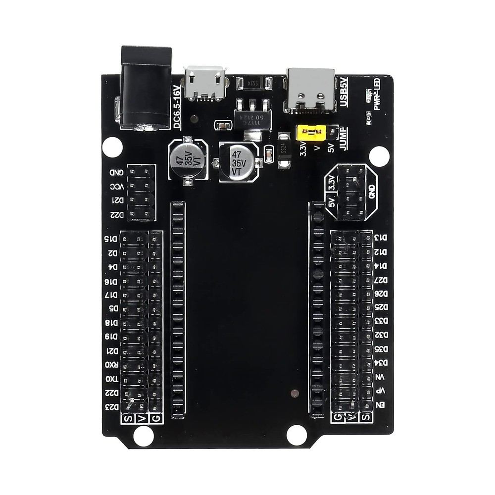 5Pcs ESP32 Development Board GPIO Breakout Board 30Pin Type-C Micro USB Dual ...