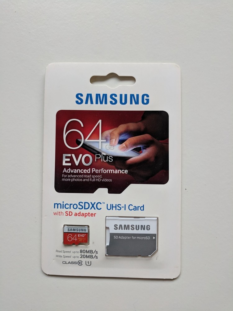 Samsung EVO Plus 64GB Class 10 - microSDXC Memory Card - (MBMC64DA)