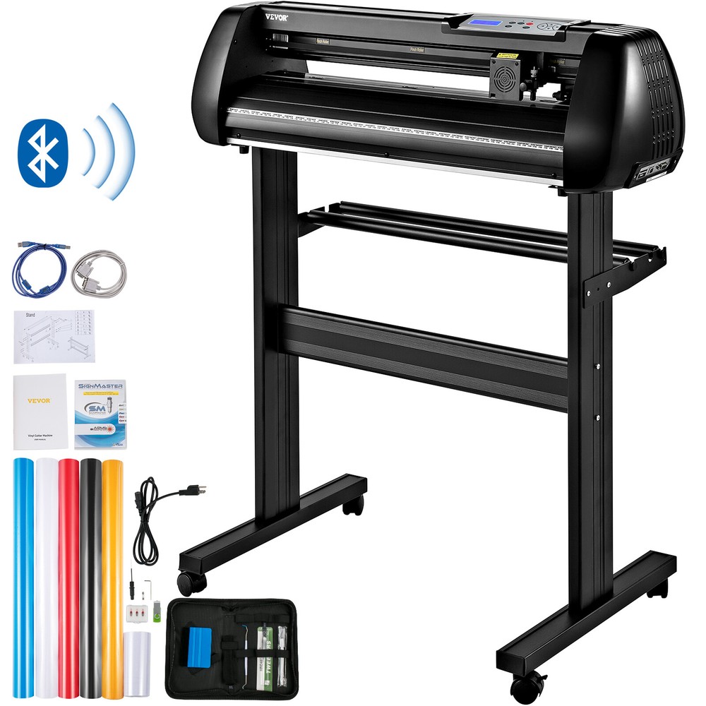 VEVOR 34" Vinyl Cutter Machine Bluetooth Offline Cuttiing Plotter SignMaster Kit