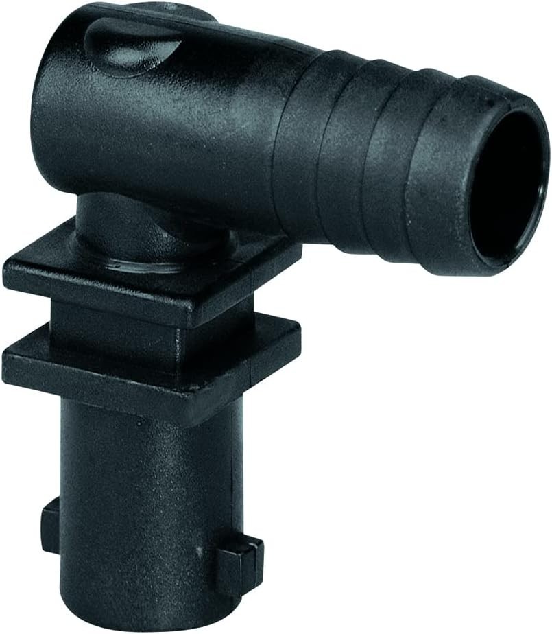 Long-Lasting 3/8" Polypropylene Elbow Nozzle with Check Valve Functionality