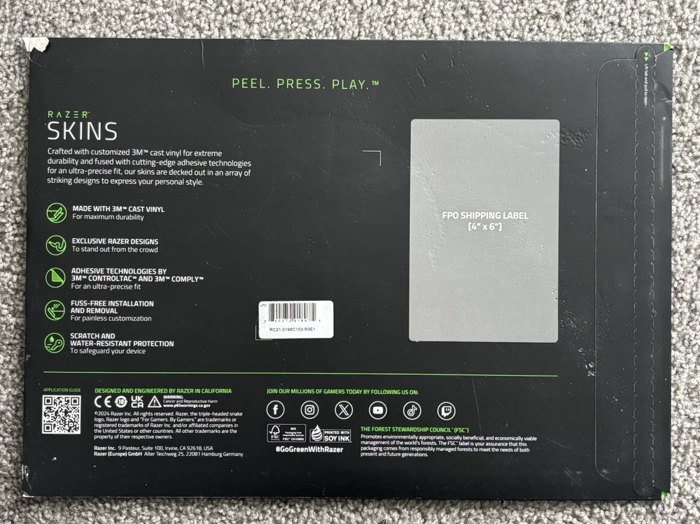 Razer PS5 Digital Skin Landscape 2 Console Controller Wrap