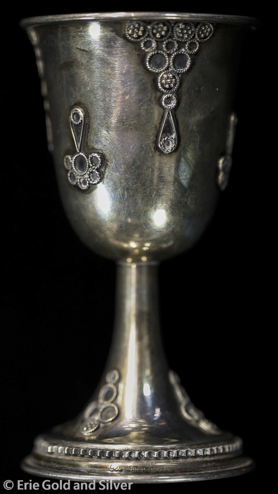 Bier Israel Sterling Silver Kiddush Cup