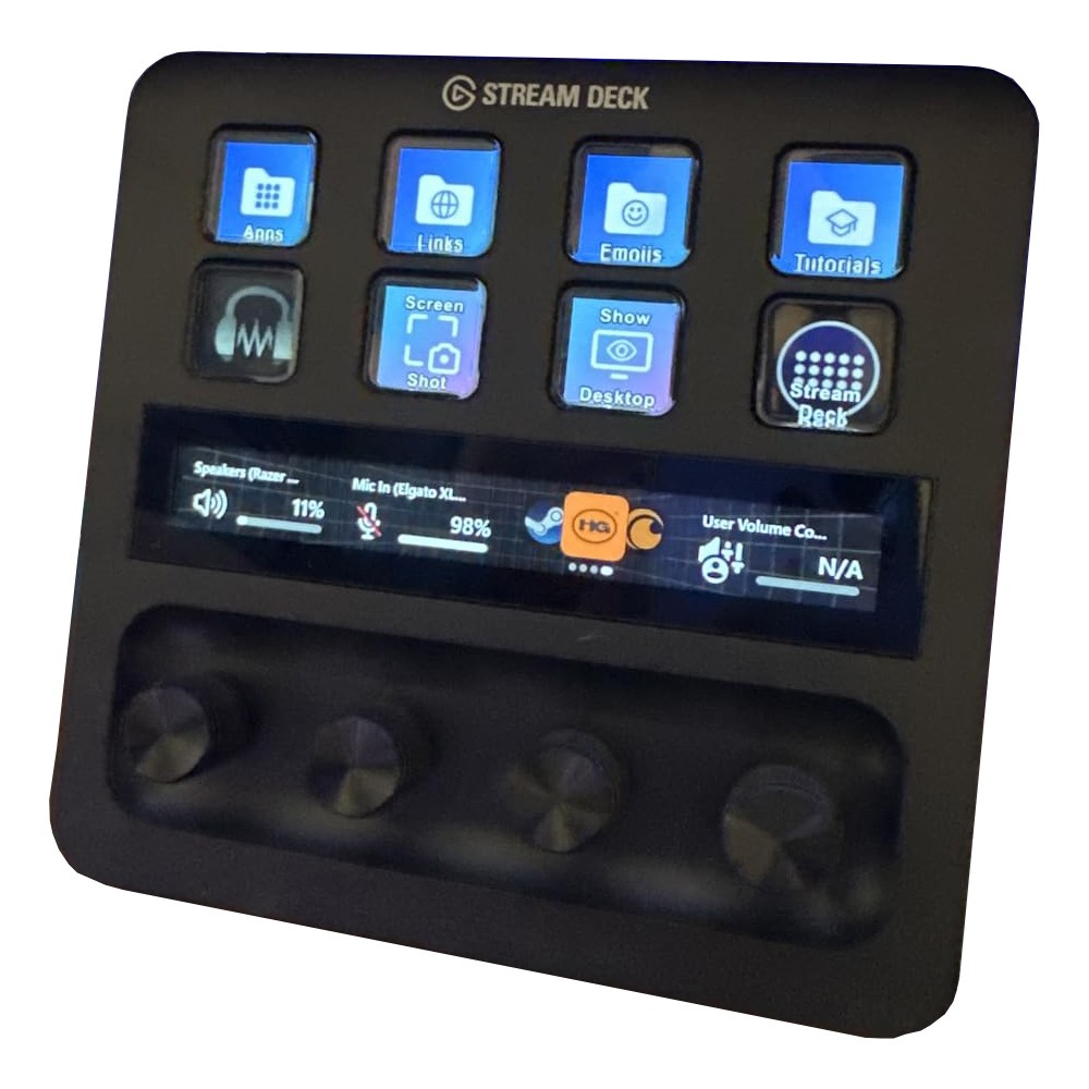 Elgato Stream Deck + Audio Mixer Production Console & Studio Controller Black