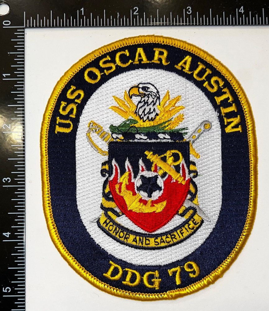 Cold War USN US Navy USS Oscar Austin DDG-79 Patch