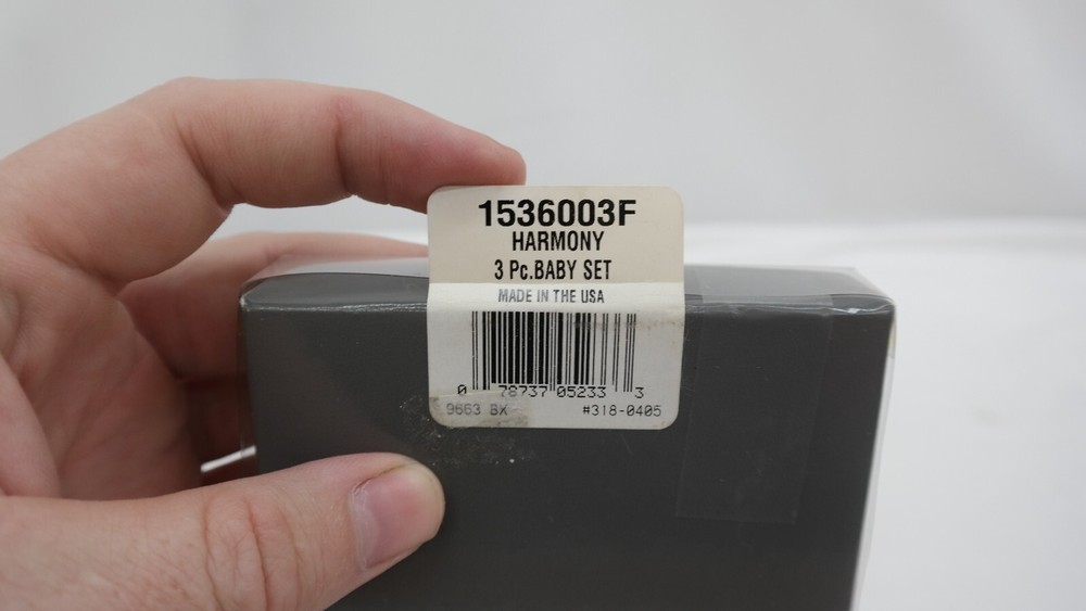 Oneida Harmony Silver Plated Silverware 3 Piece Baby Set "Jacob" JR