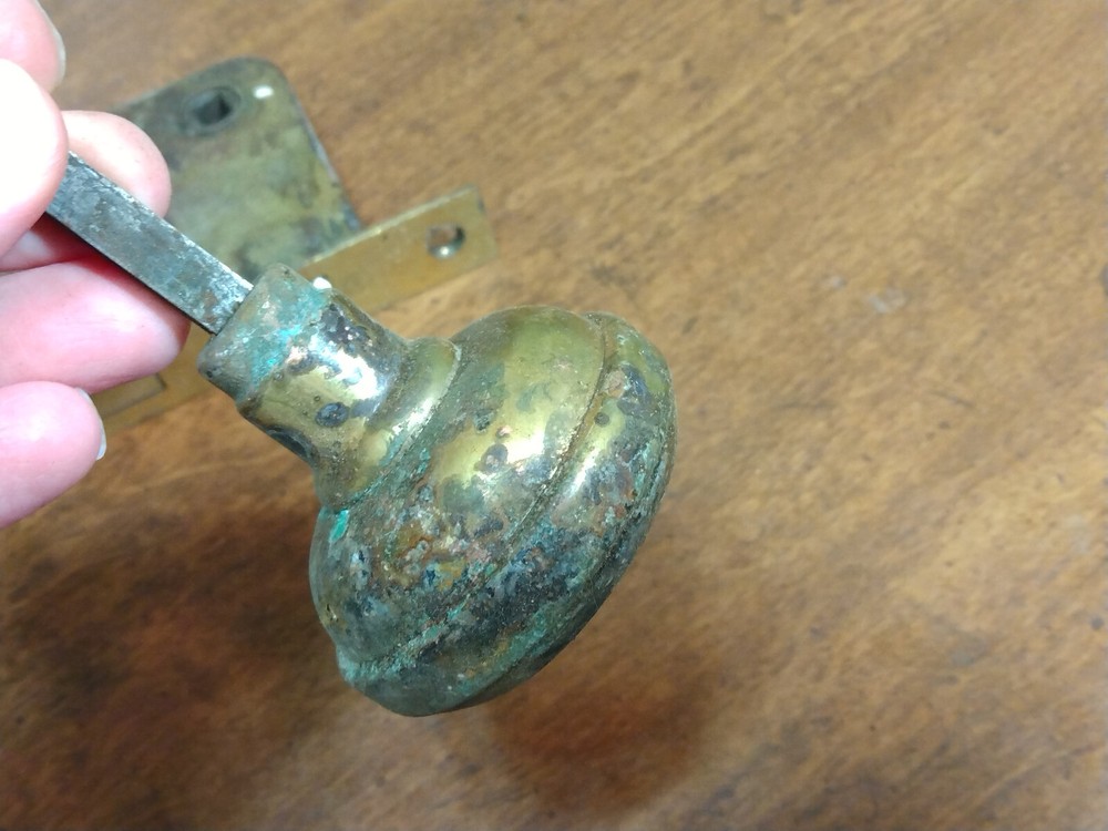 Antique Yale & Towne Mortise Interior Locks w/ Knobs NO KEYS