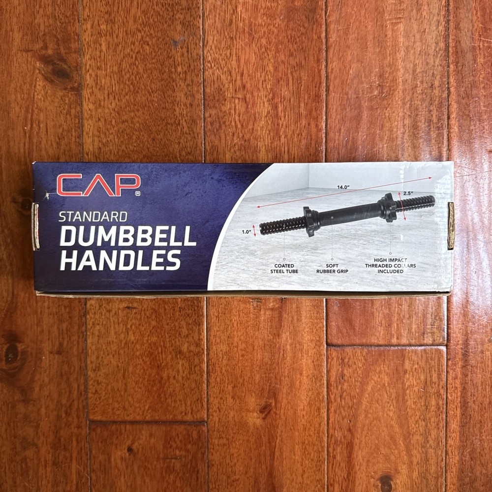 CAP Threaded 14inch Dumbbell Handle Set - Black