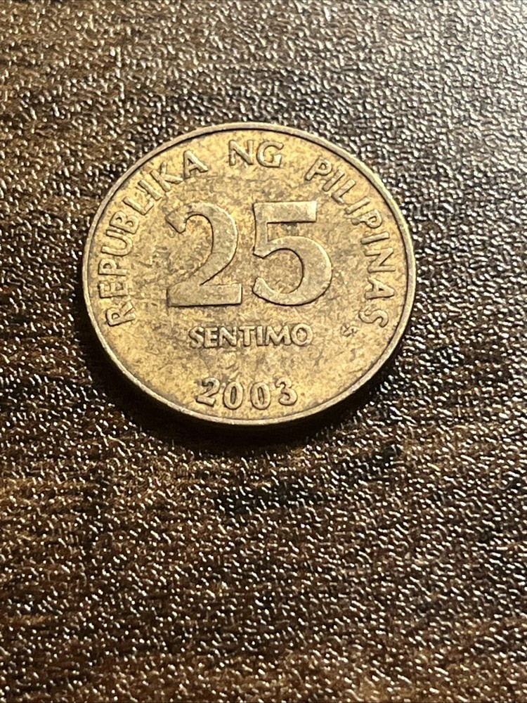 2003 Philippines 25 Sentimo Actual Coin TK8786*