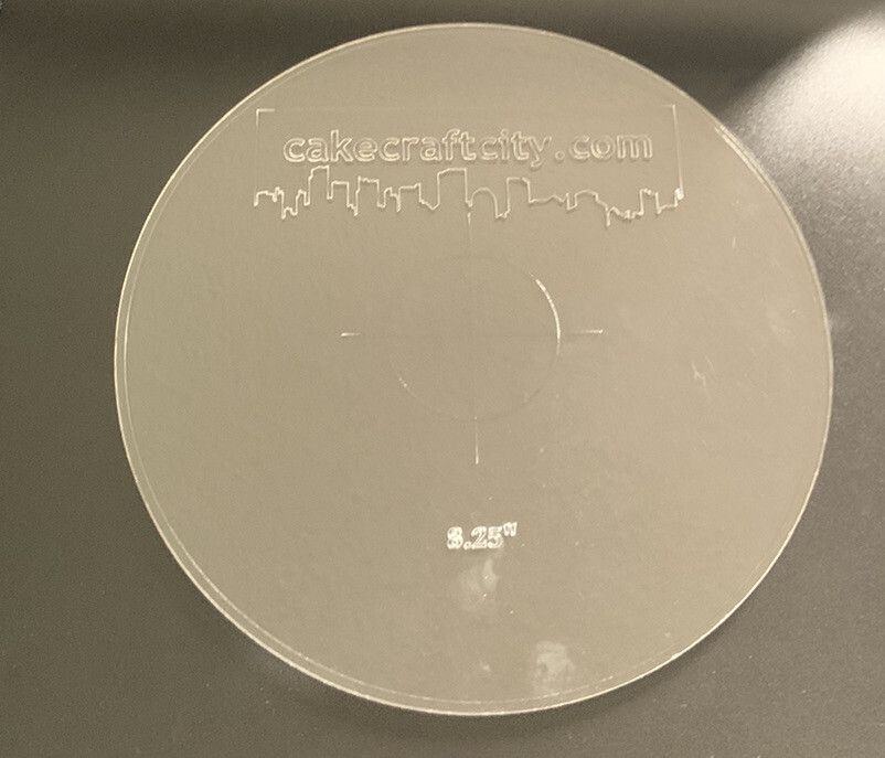 cake decorating Acrylic 8.25 Inch Plates, Create Smooth Sharp EdgeOn Your Cakes.