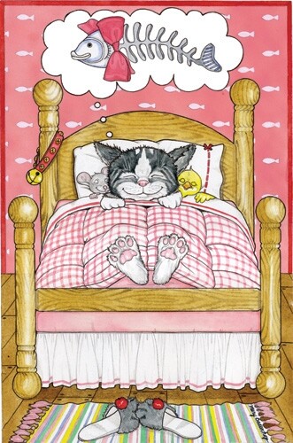 Cat Tabby Blank Note Card