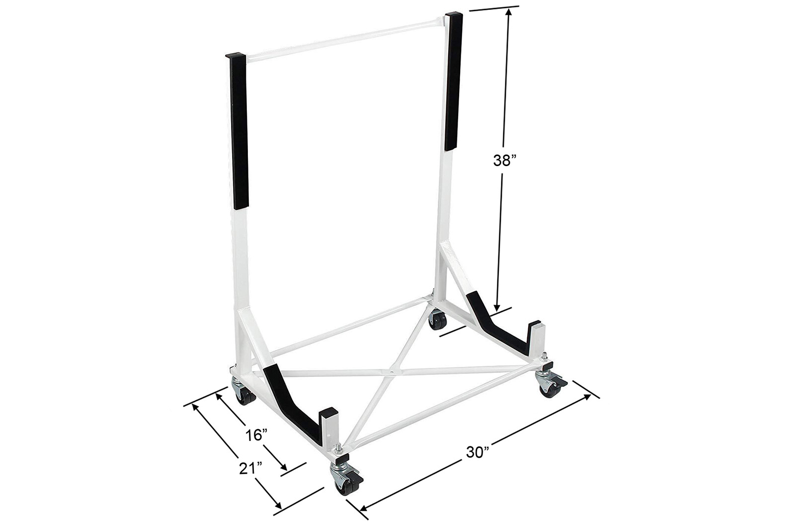 White HARDTOP STORAGE CART + COVER fits C1 C2 C3 C4 1953-1996 Corvette Hard Tops