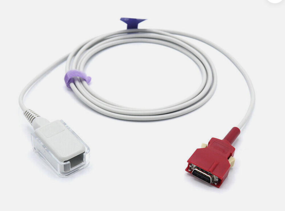 Masimo Rainbow Red LNC SpO2 Adapter Cable Compatible - Same Day Shipping