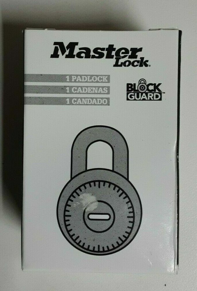 Master Lock Padlock Block Guard 1525 Combination Lock New In Box