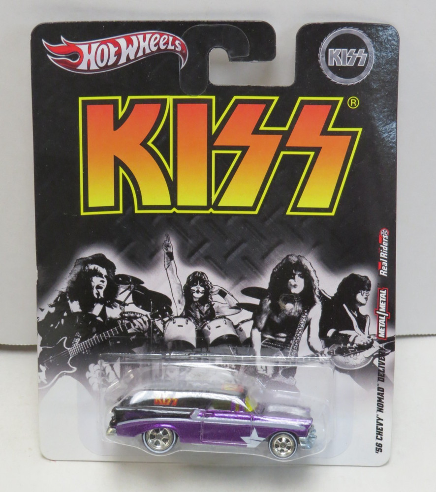 KISS '56 CHEVY NOMAD DELIVERY 1/64 SCALE DIE CAST CAR SEALED 2011 HOT WHEELS
