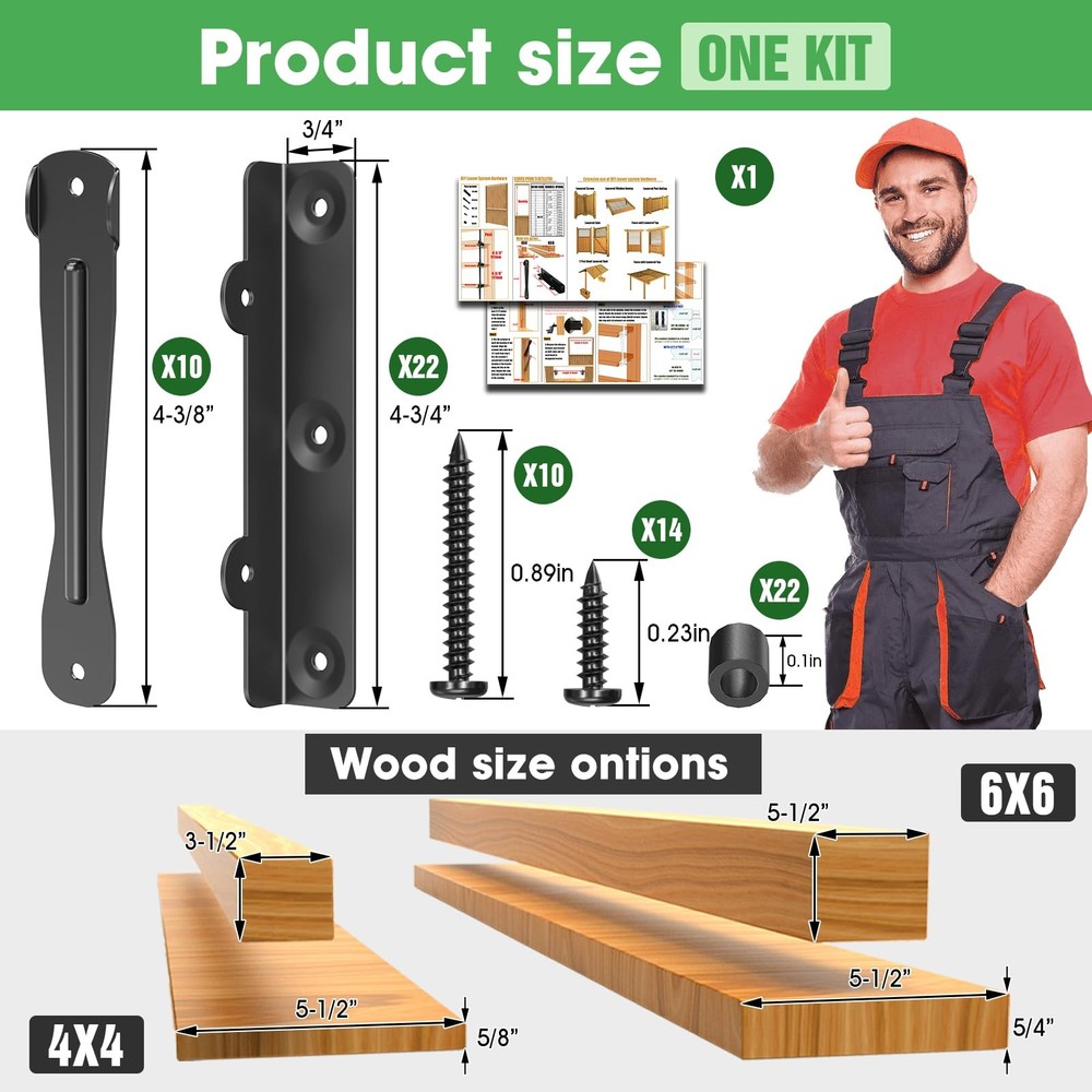 Louver Bracket Kit, Deck Sunblind System Hardware , New Open Box - Bag torn open