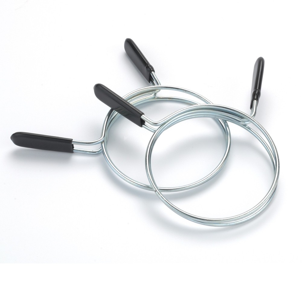 WOODRIVER Double-Loop 4" EZ-Squeeze Hose Clamps 2-Piece