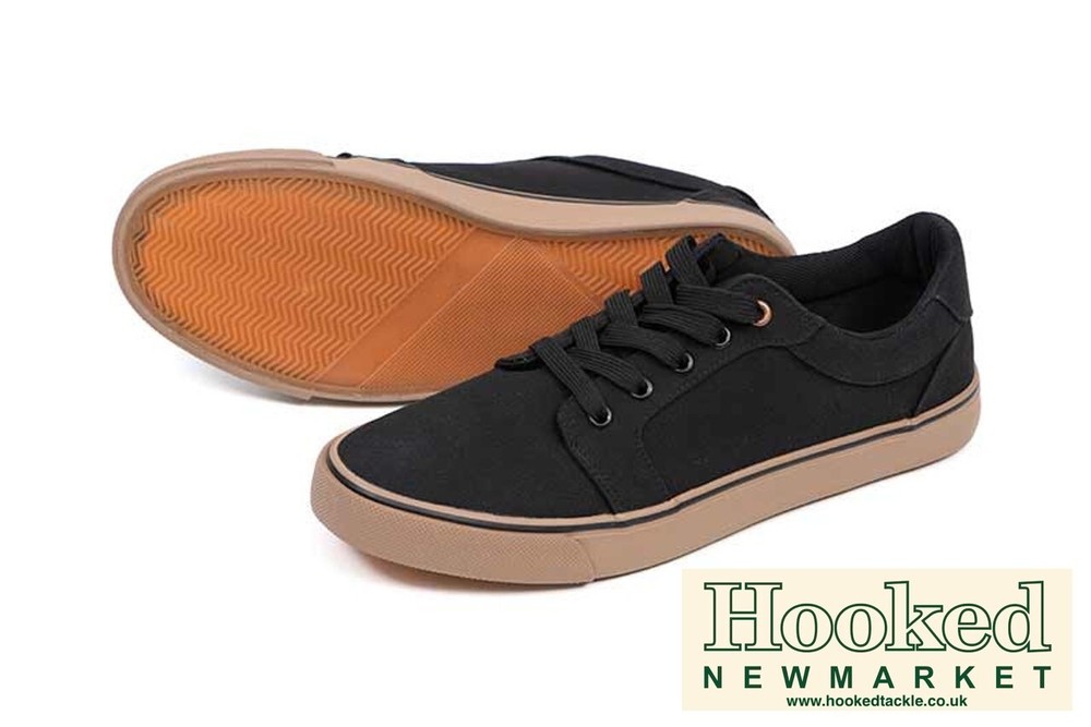 Fox Black Canvas Shoes *ALL SIZES*
