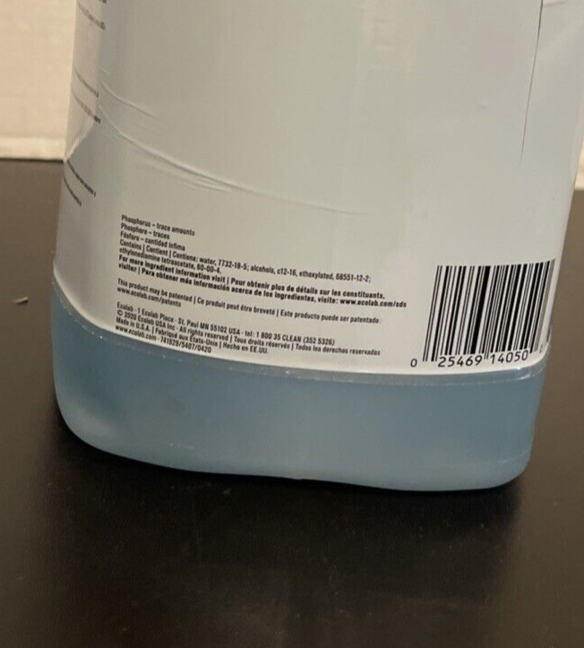 Ecolab Bar Dandy 6114050 Detergent for Bar Glasses and Utensils, 1Gal