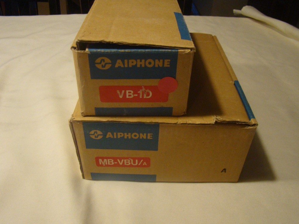 Vtg 1987 AIPHONE MB-VBU/a & VB-1D Video Entry Security System New Open Box