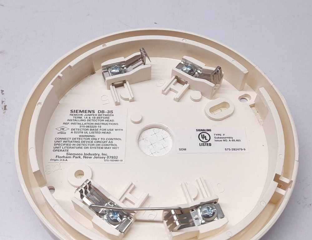 Siemens DB-3S Smoke Detector Base DB3S